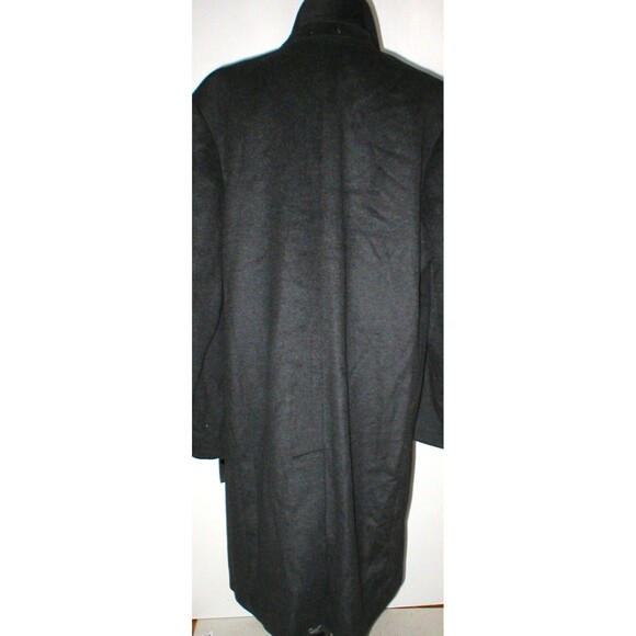 New NWT 46L 46 Long L Mens Over Coat Michael Kors Wool Cashmere Dark Gray Heathe - Picture 8 of 12